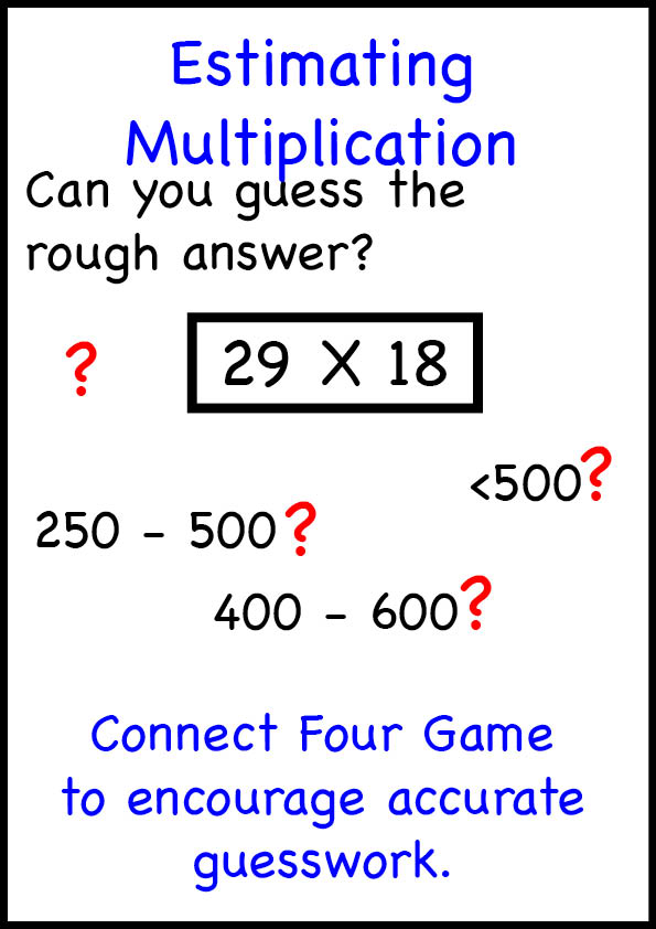 Estimating Multiplication Worksheets